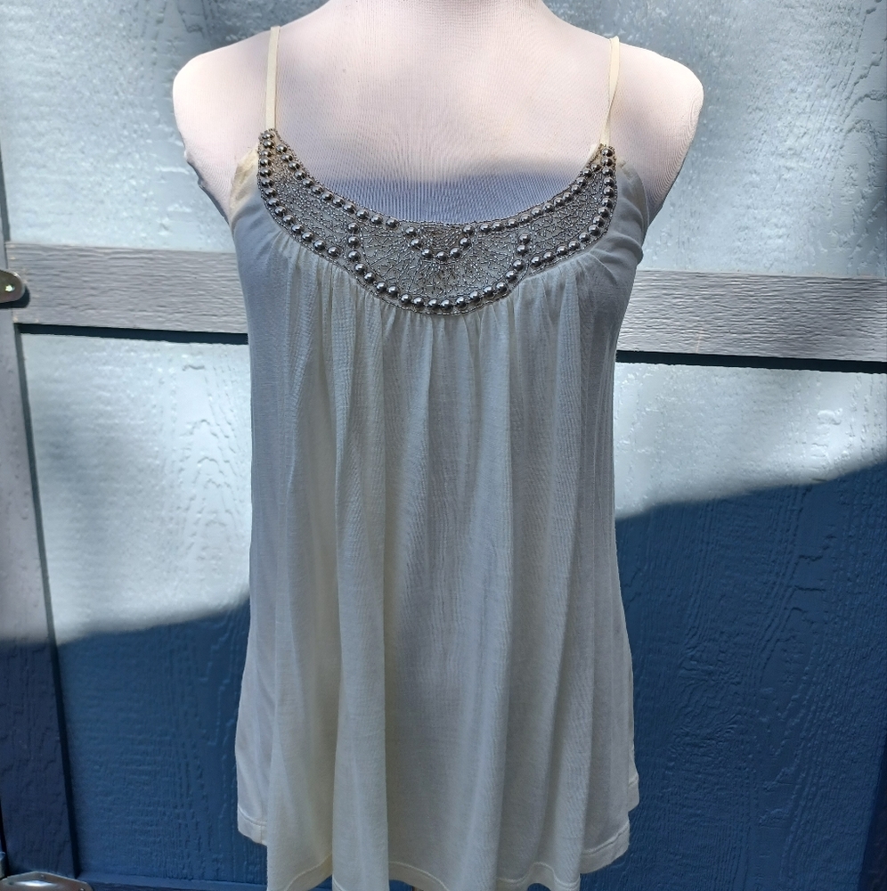 Cute white spaghetti strap top